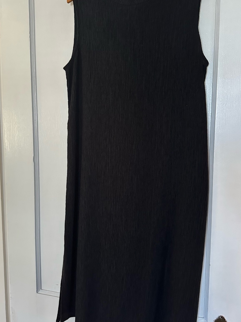 Eileen Fisher Little Black (Dream) Sleeveless Midi Dress NWOT